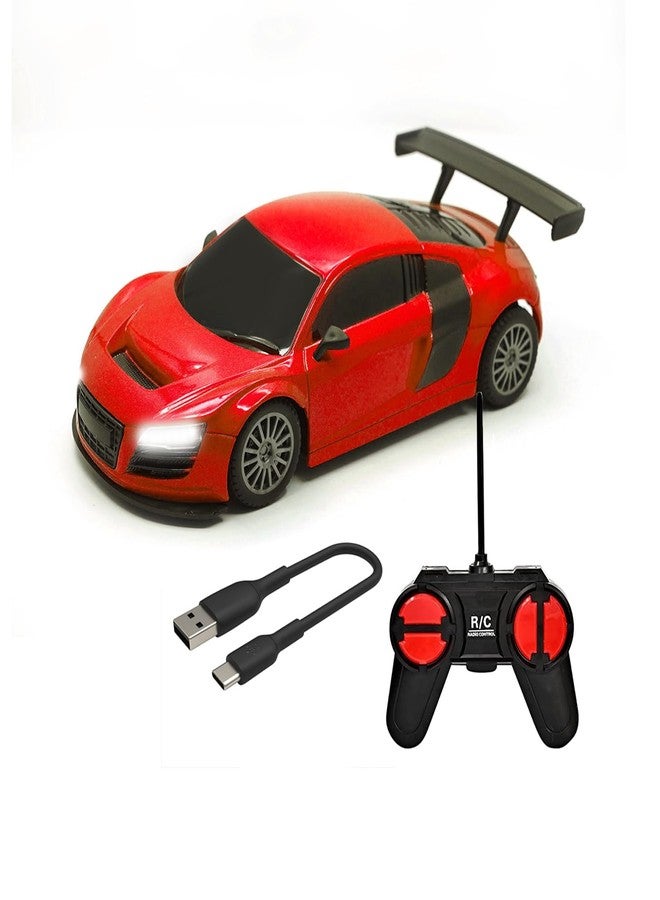 ويمبلي سيارة ويمبلي للتحكم عن بعد للأطفال | سيارة سباق عالية السرعة | سيارة صغيرة قابلة لإعادة الشحن بمقياس 1:24 للأطفال - أحمر - Image 1